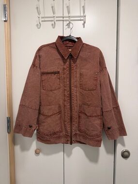 We The Free Brick Red Corduroy Jacket